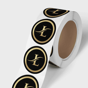 Stickers met foliedruk